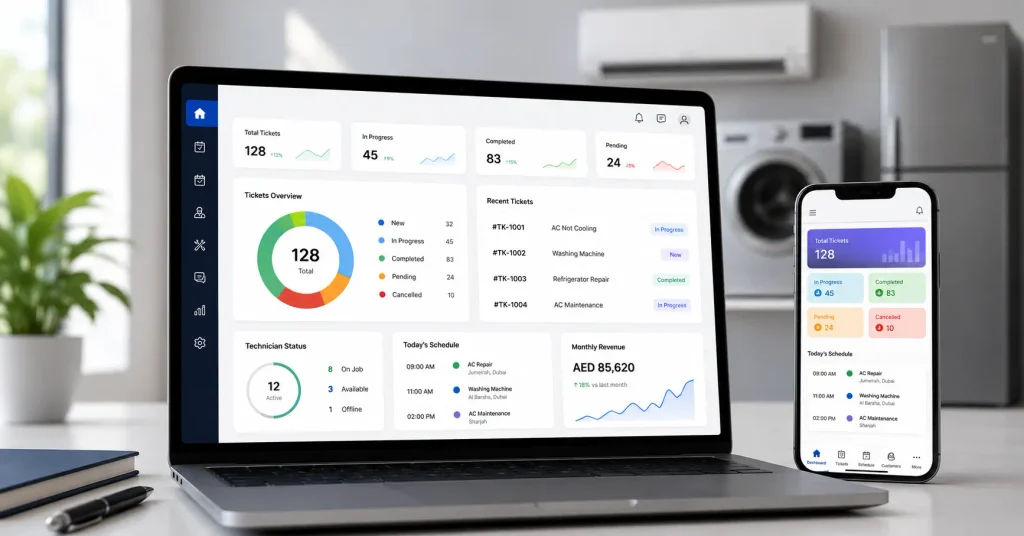 Home Appliance Repair Software UAE
