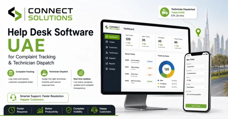 Help Desk Software UAE for Complaint Tracking Technician Dispatch
